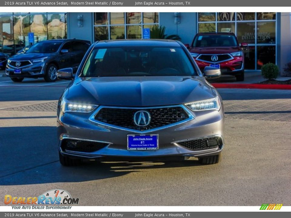 2019 Acura TLX V6 Advance Sedan Modern Steel Metallic / Ebony Photo #2