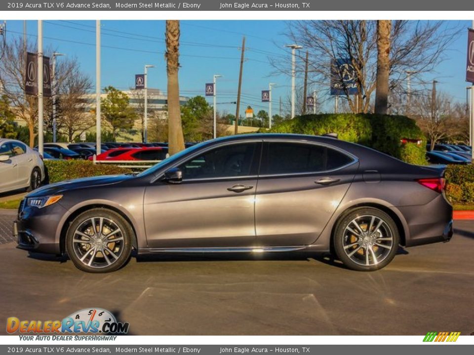 2019 Acura TLX V6 Advance Sedan Modern Steel Metallic / Ebony Photo #4