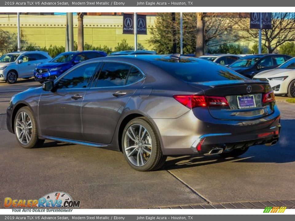 2019 Acura TLX V6 Advance Sedan Modern Steel Metallic / Ebony Photo #5
