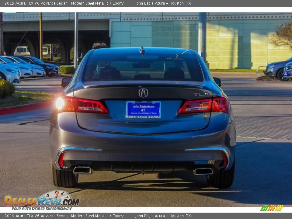 2019 Acura TLX V6 Advance Sedan Modern Steel Metallic / Ebony Photo #6