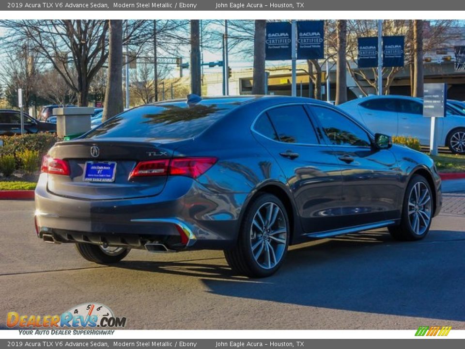 2019 Acura TLX V6 Advance Sedan Modern Steel Metallic / Ebony Photo #7