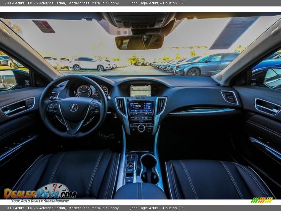 2019 Acura TLX V6 Advance Sedan Modern Steel Metallic / Ebony Photo #9