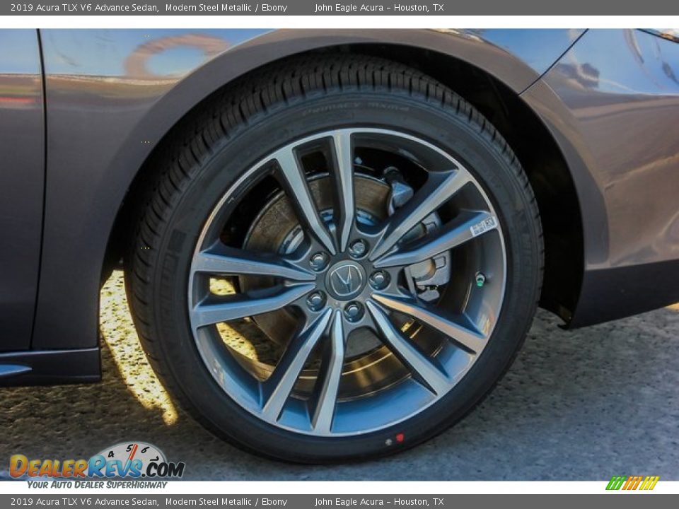 2019 Acura TLX V6 Advance Sedan Modern Steel Metallic / Ebony Photo #10