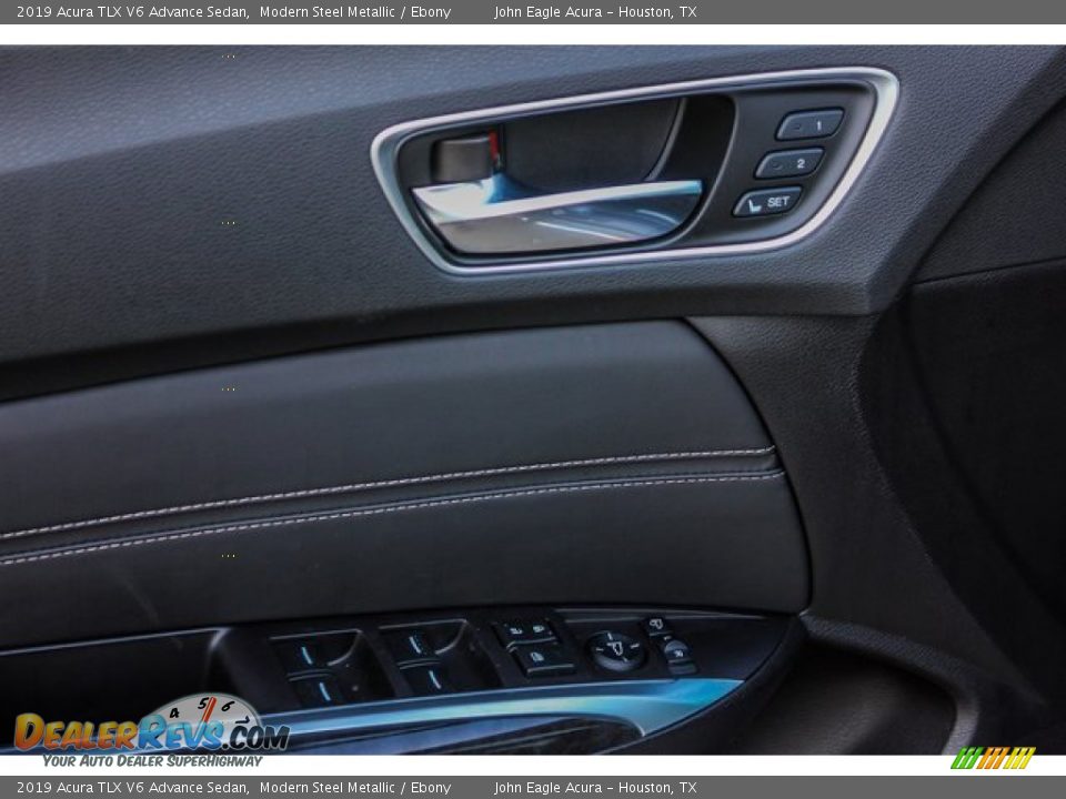 2019 Acura TLX V6 Advance Sedan Modern Steel Metallic / Ebony Photo #12