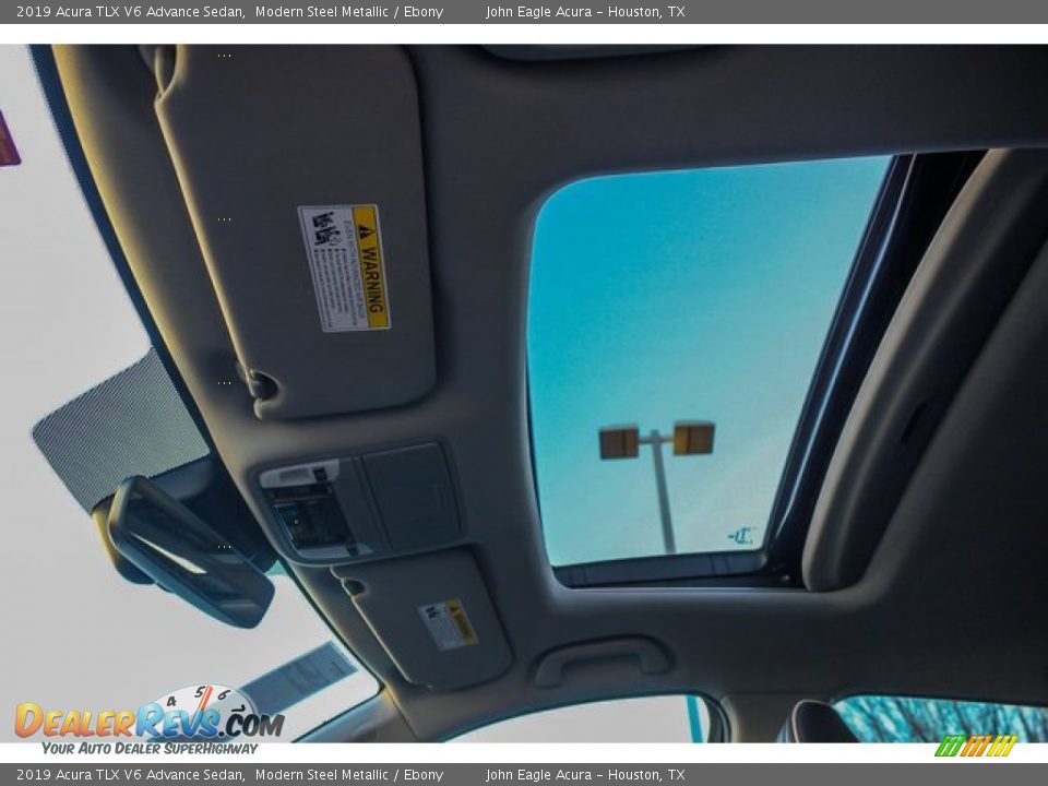 2019 Acura TLX V6 Advance Sedan Modern Steel Metallic / Ebony Photo #14