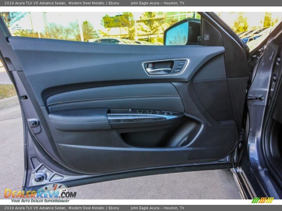 2019 Acura TLX V6 Advance Sedan Modern Steel Metallic / Ebony Photo #15