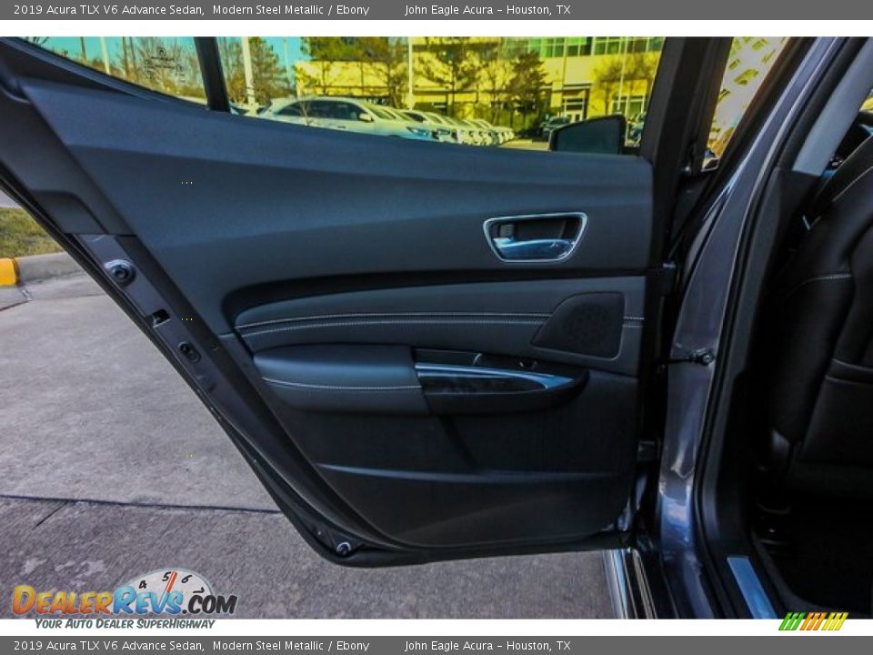 2019 Acura TLX V6 Advance Sedan Modern Steel Metallic / Ebony Photo #17