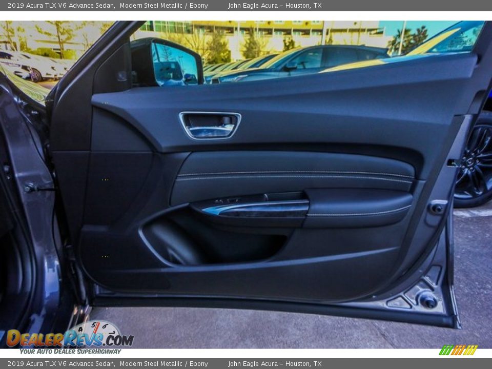 2019 Acura TLX V6 Advance Sedan Modern Steel Metallic / Ebony Photo #22