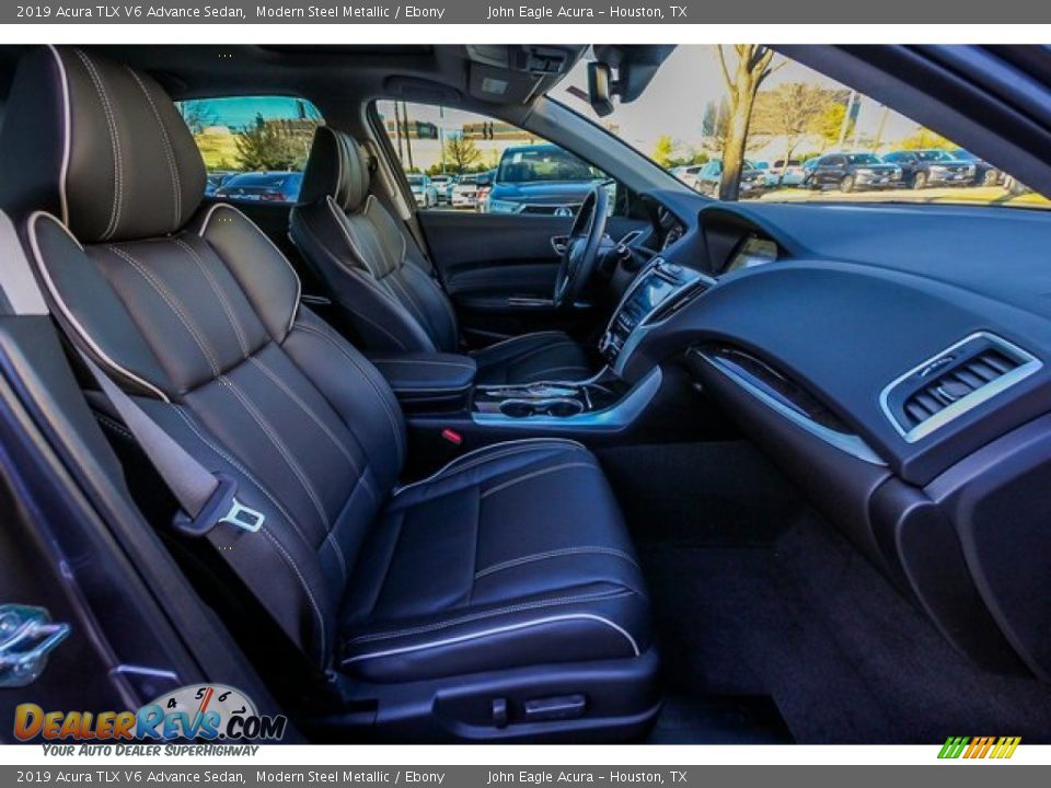 2019 Acura TLX V6 Advance Sedan Modern Steel Metallic / Ebony Photo #23