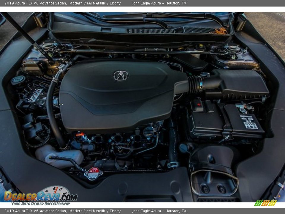 2019 Acura TLX V6 Advance Sedan Modern Steel Metallic / Ebony Photo #24