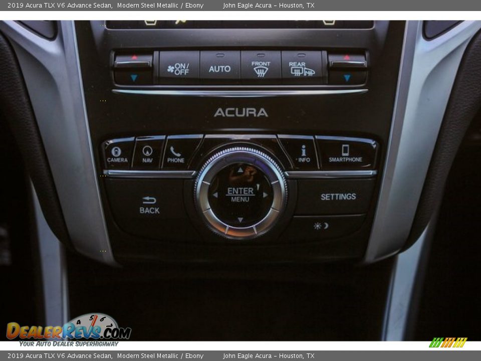 2019 Acura TLX V6 Advance Sedan Modern Steel Metallic / Ebony Photo #29