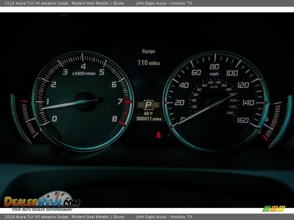 2019 Acura TLX V6 Advance Sedan Modern Steel Metallic / Ebony Photo #33