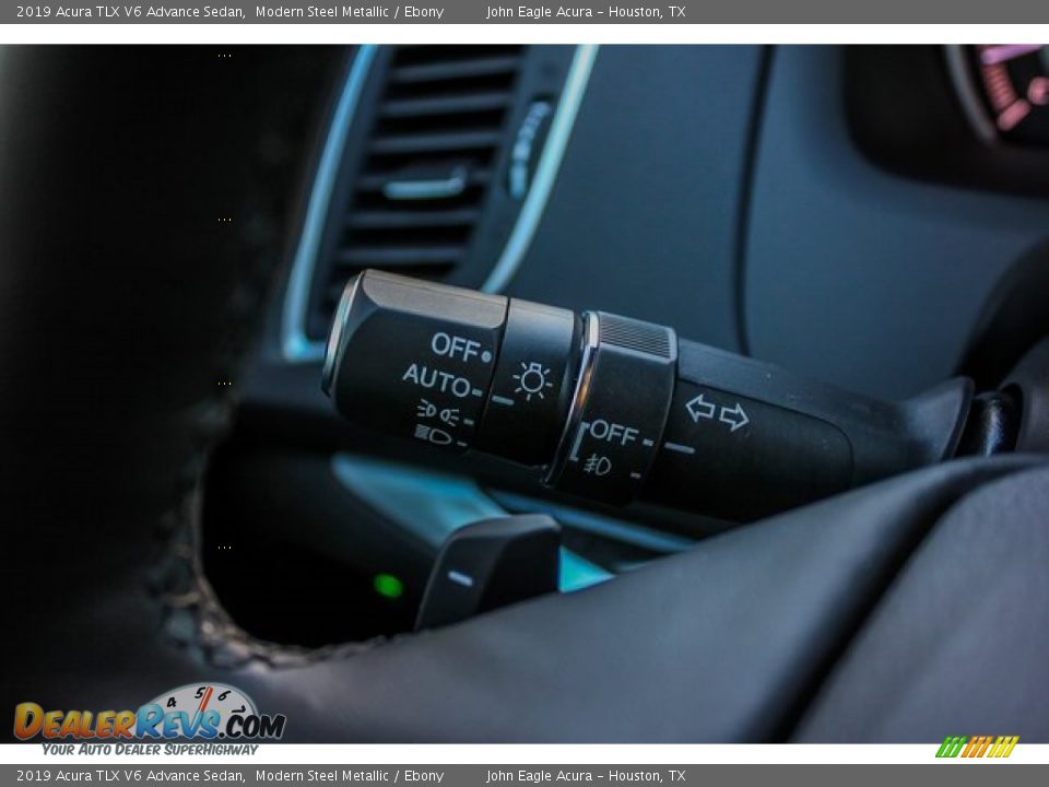 2019 Acura TLX V6 Advance Sedan Modern Steel Metallic / Ebony Photo #34