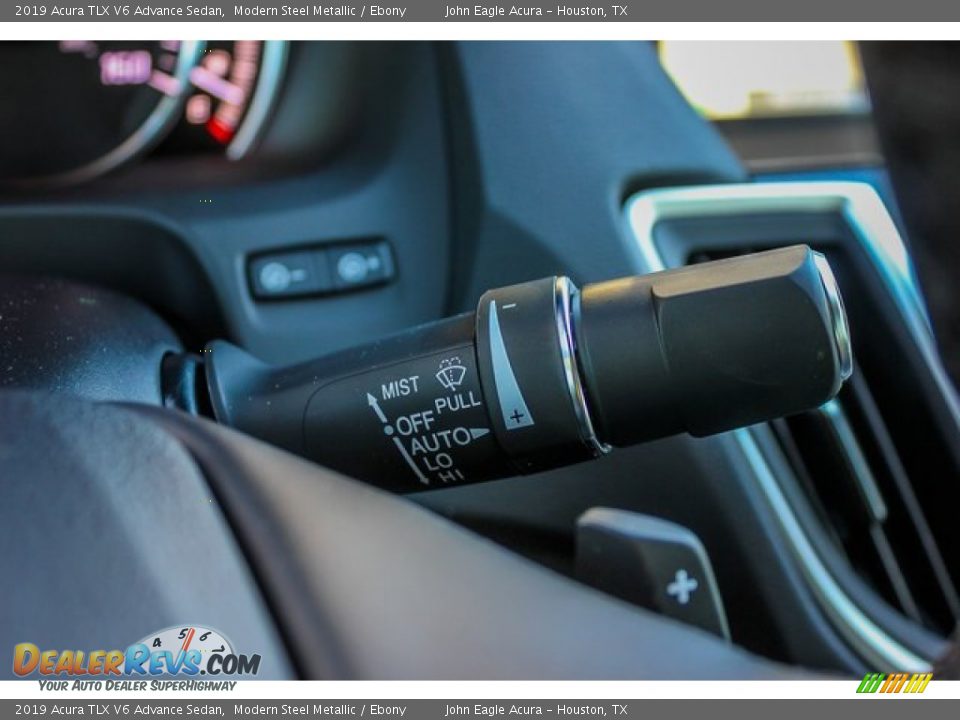 2019 Acura TLX V6 Advance Sedan Modern Steel Metallic / Ebony Photo #35