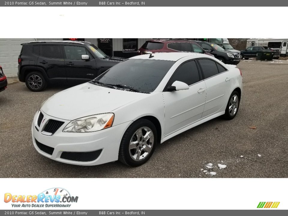 2010 Pontiac G6 Sedan Summit White / Ebony Photo #5