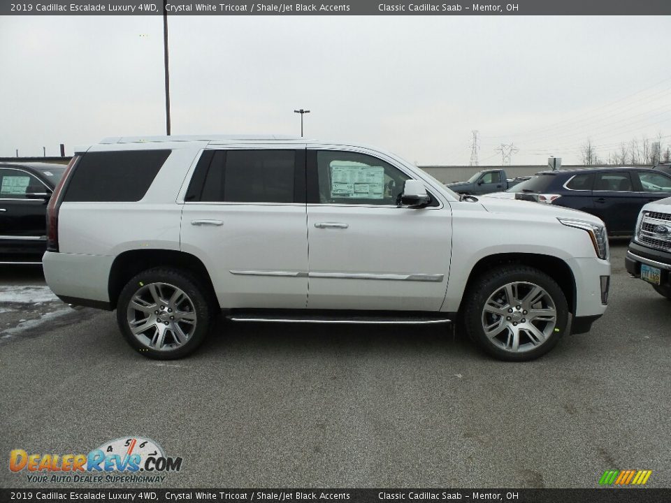 2019 Cadillac Escalade Luxury 4WD Crystal White Tricoat / Shale/Jet Black Accents Photo #2