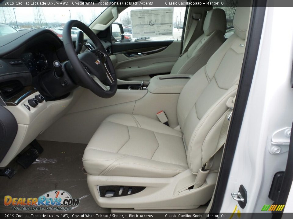 2019 Cadillac Escalade Luxury 4WD Crystal White Tricoat / Shale/Jet Black Accents Photo #3
