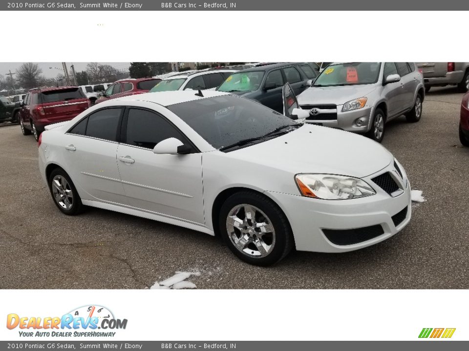 2010 Pontiac G6 Sedan Summit White / Ebony Photo #16