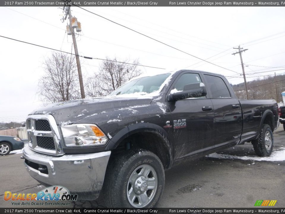 2017 Ram 2500 Tradesman Crew Cab 4x4 Granite Crystal Metallic / Black/Diesel Gray Photo #1