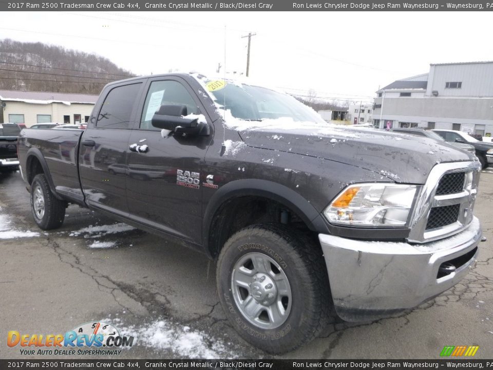 2017 Ram 2500 Tradesman Crew Cab 4x4 Granite Crystal Metallic / Black/Diesel Gray Photo #7