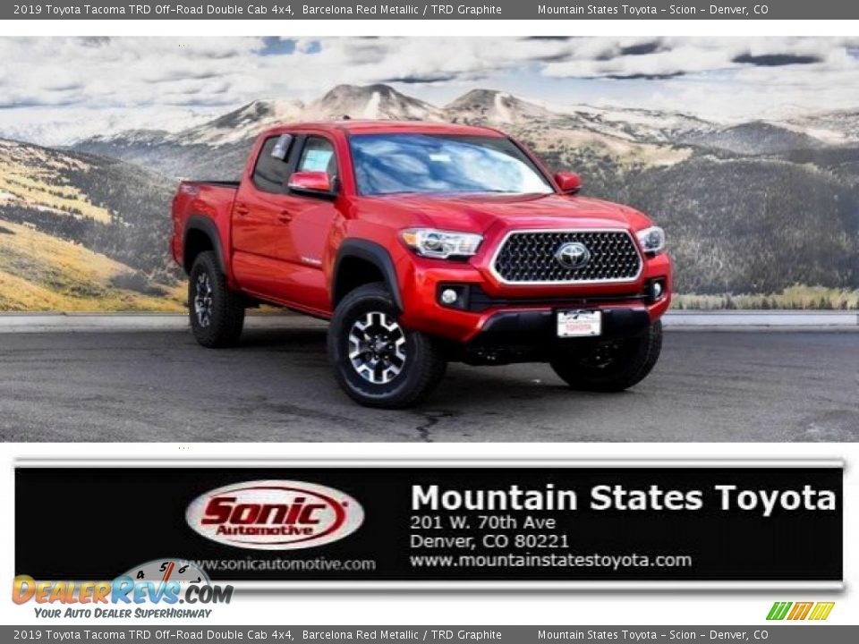 2019 Toyota Tacoma TRD Off-Road Double Cab 4x4 Barcelona Red Metallic / TRD Graphite Photo #1