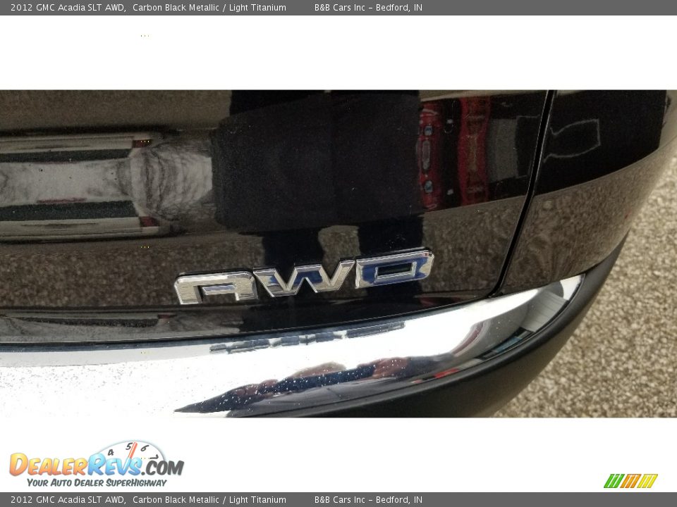 2012 GMC Acadia SLT AWD Carbon Black Metallic / Light Titanium Photo #22