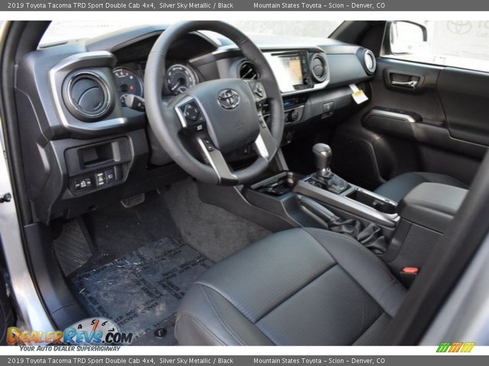 Black Interior - 2019 Toyota Tacoma TRD Sport Double Cab 4x4 Photo #5