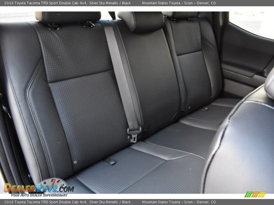 Rear Seat of 2019 Toyota Tacoma TRD Sport Double Cab 4x4 Photo #19