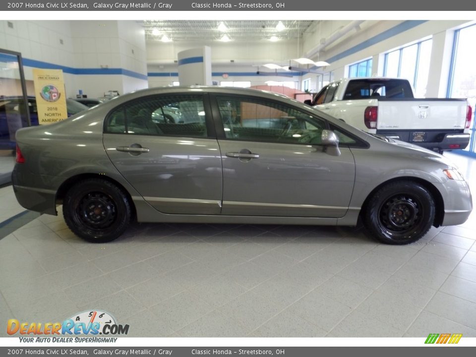 2007 Honda Civic LX Sedan Galaxy Gray Metallic / Gray Photo #5