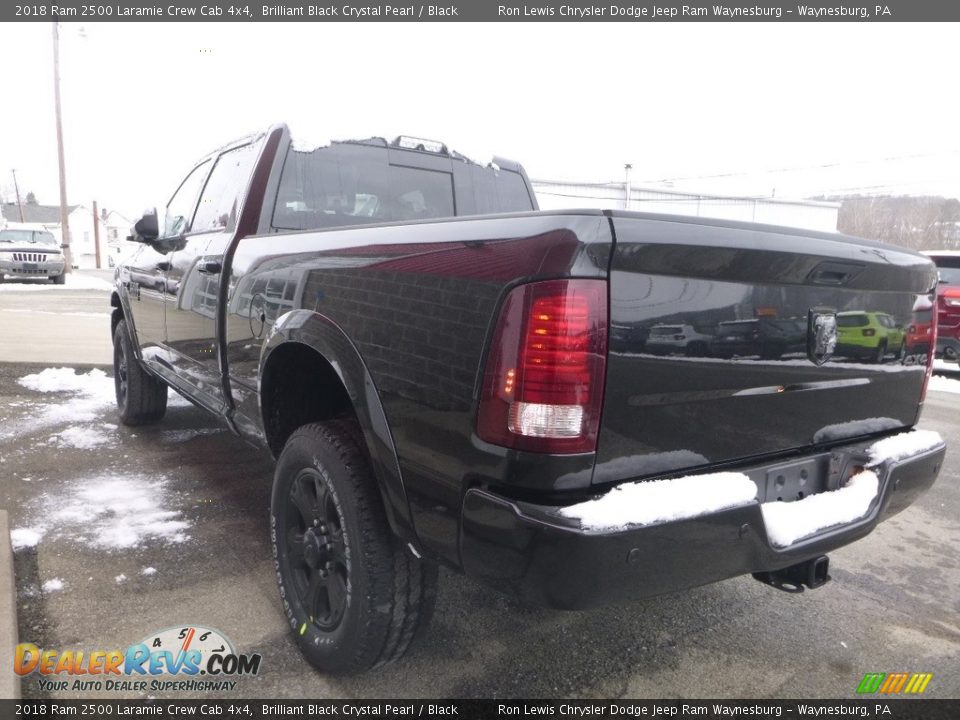 2018 Ram 2500 Laramie Crew Cab 4x4 Brilliant Black Crystal Pearl / Black Photo #3