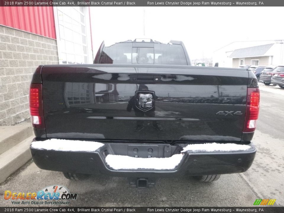 2018 Ram 2500 Laramie Crew Cab 4x4 Brilliant Black Crystal Pearl / Black Photo #4