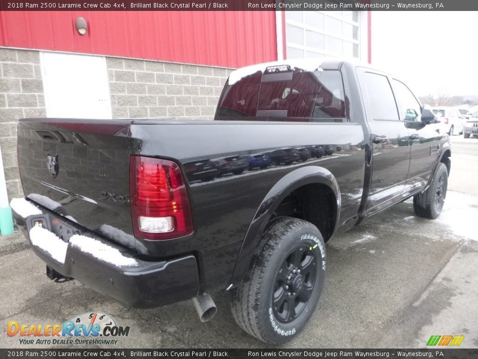 2018 Ram 2500 Laramie Crew Cab 4x4 Brilliant Black Crystal Pearl / Black Photo #5