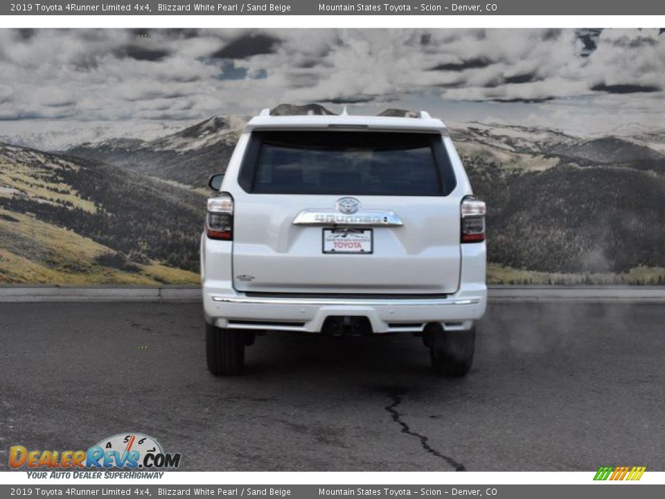 2019 Toyota 4Runner Limited 4x4 Blizzard White Pearl / Sand Beige Photo #4