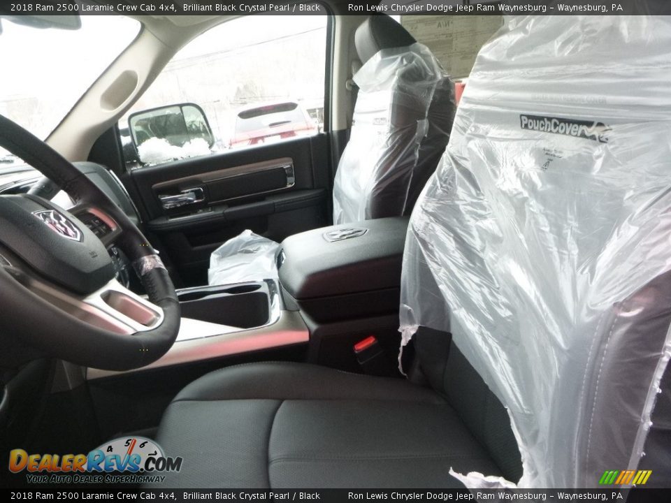 2018 Ram 2500 Laramie Crew Cab 4x4 Brilliant Black Crystal Pearl / Black Photo #14