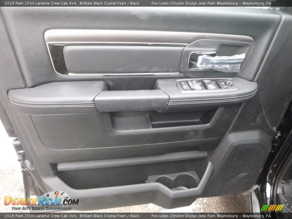 2018 Ram 2500 Laramie Crew Cab 4x4 Brilliant Black Crystal Pearl / Black Photo #15