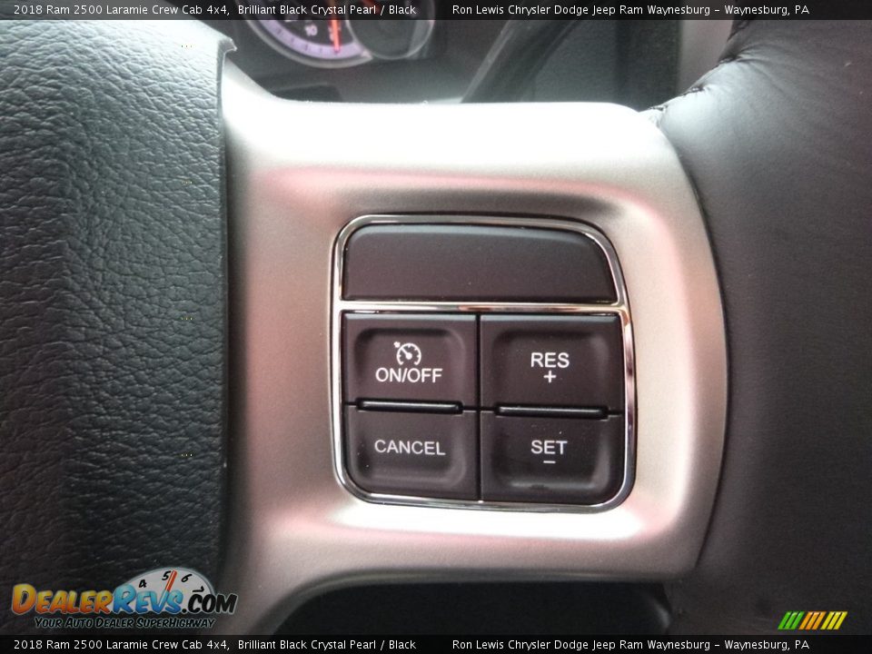 2018 Ram 2500 Laramie Crew Cab 4x4 Brilliant Black Crystal Pearl / Black Photo #18