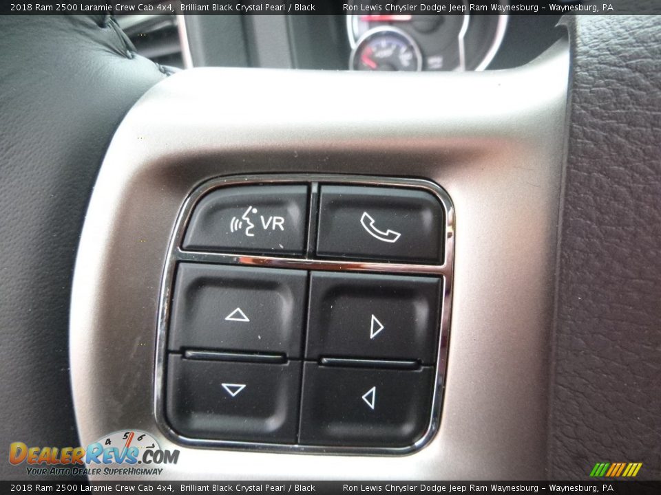2018 Ram 2500 Laramie Crew Cab 4x4 Brilliant Black Crystal Pearl / Black Photo #19