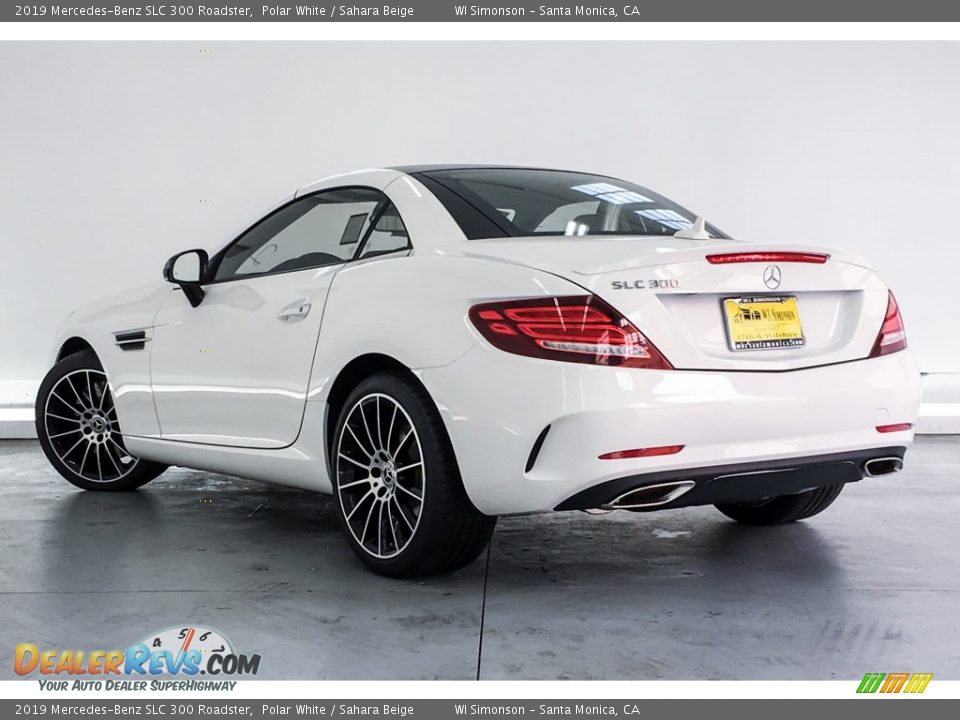 2019 Mercedes-Benz SLC 300 Roadster Polar White / Sahara Beige Photo #2