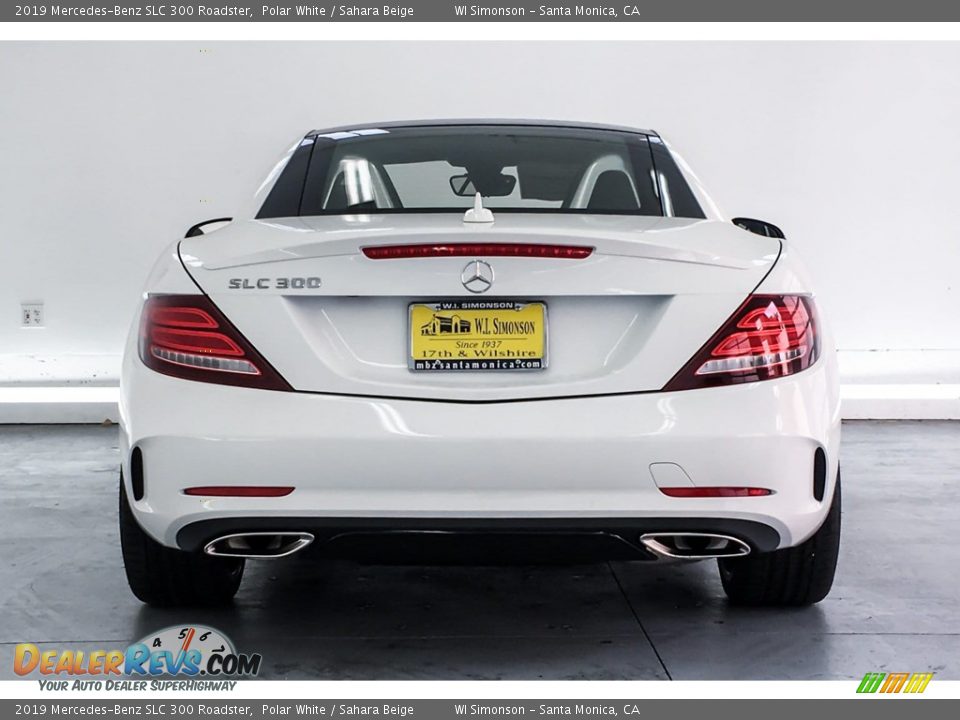 2019 Mercedes-Benz SLC 300 Roadster Polar White / Sahara Beige Photo #3