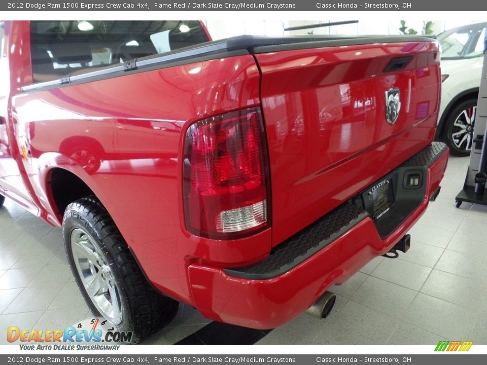 2012 Dodge Ram 1500 Express Crew Cab 4x4 Flame Red / Dark Slate Gray/Medium Graystone Photo #3