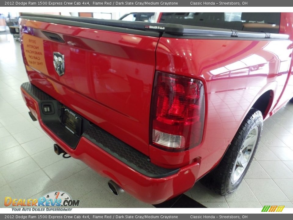 2012 Dodge Ram 1500 Express Crew Cab 4x4 Flame Red / Dark Slate Gray/Medium Graystone Photo #4