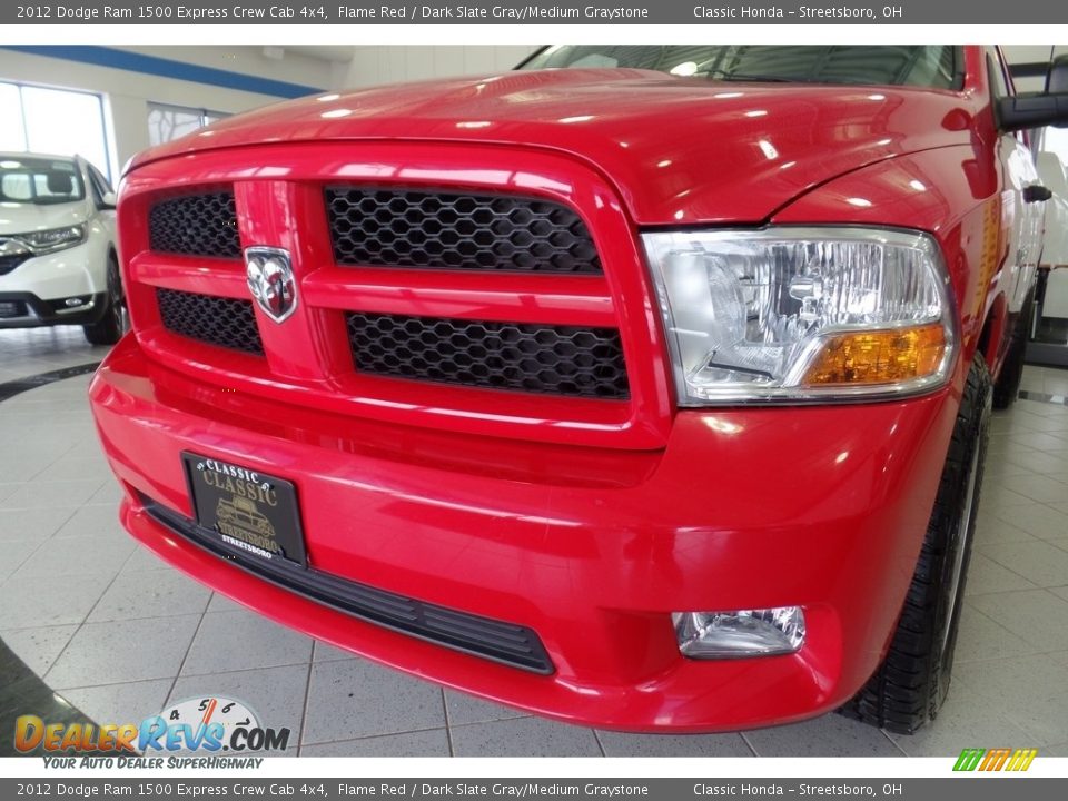 2012 Dodge Ram 1500 Express Crew Cab 4x4 Flame Red / Dark Slate Gray/Medium Graystone Photo #7