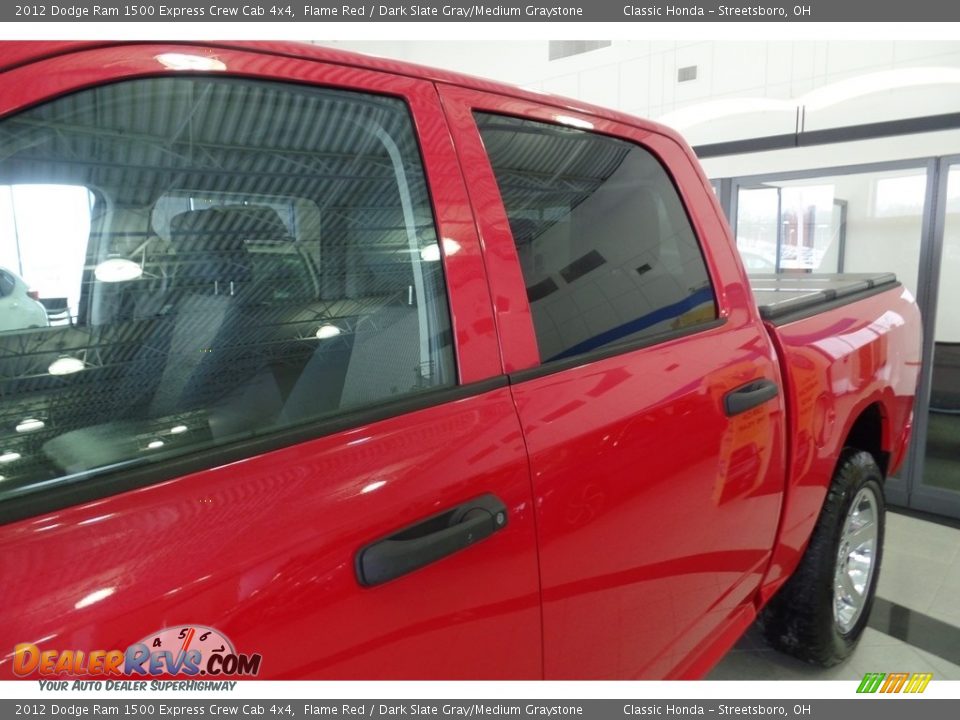 2012 Dodge Ram 1500 Express Crew Cab 4x4 Flame Red / Dark Slate Gray/Medium Graystone Photo #8