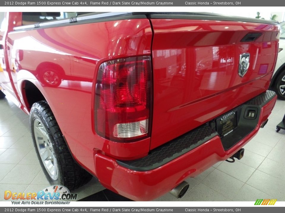 2012 Dodge Ram 1500 Express Crew Cab 4x4 Flame Red / Dark Slate Gray/Medium Graystone Photo #9
