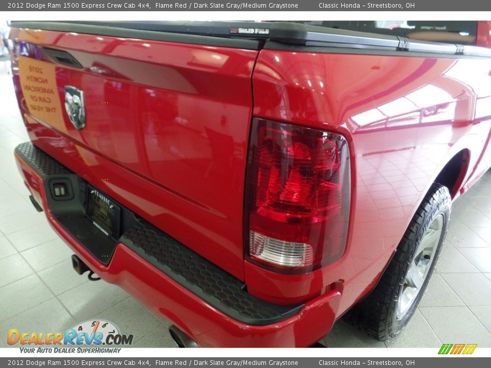 2012 Dodge Ram 1500 Express Crew Cab 4x4 Flame Red / Dark Slate Gray/Medium Graystone Photo #10