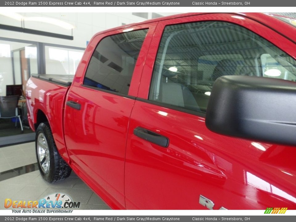 2012 Dodge Ram 1500 Express Crew Cab 4x4 Flame Red / Dark Slate Gray/Medium Graystone Photo #11