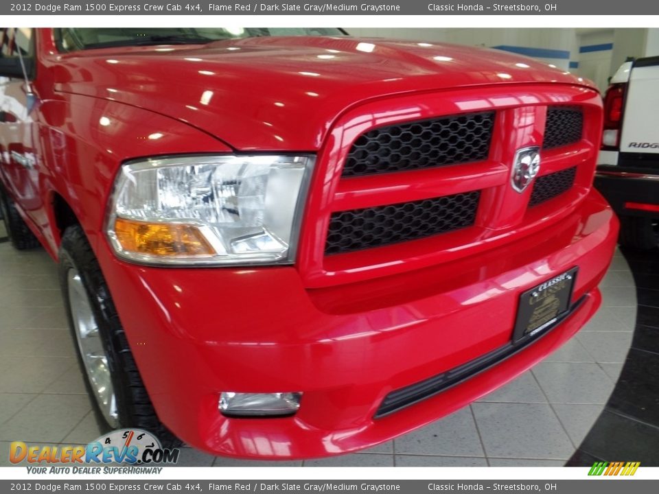2012 Dodge Ram 1500 Express Crew Cab 4x4 Flame Red / Dark Slate Gray/Medium Graystone Photo #12