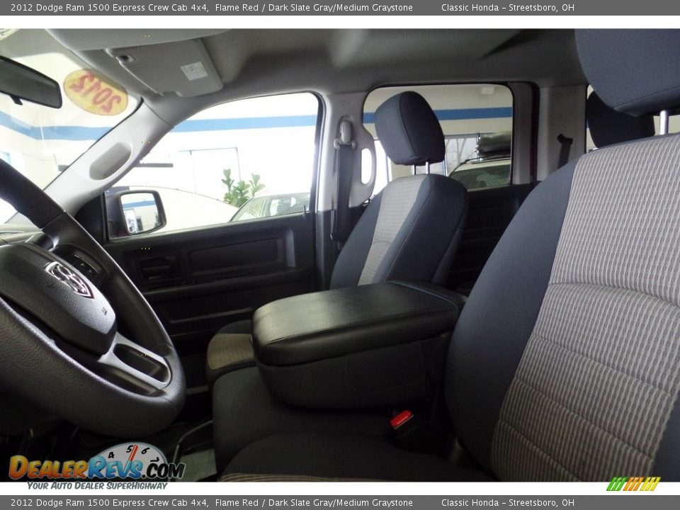 2012 Dodge Ram 1500 Express Crew Cab 4x4 Flame Red / Dark Slate Gray/Medium Graystone Photo #16