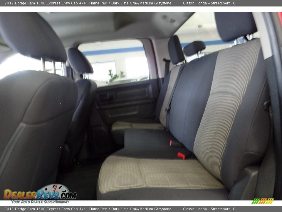 2012 Dodge Ram 1500 Express Crew Cab 4x4 Flame Red / Dark Slate Gray/Medium Graystone Photo #17