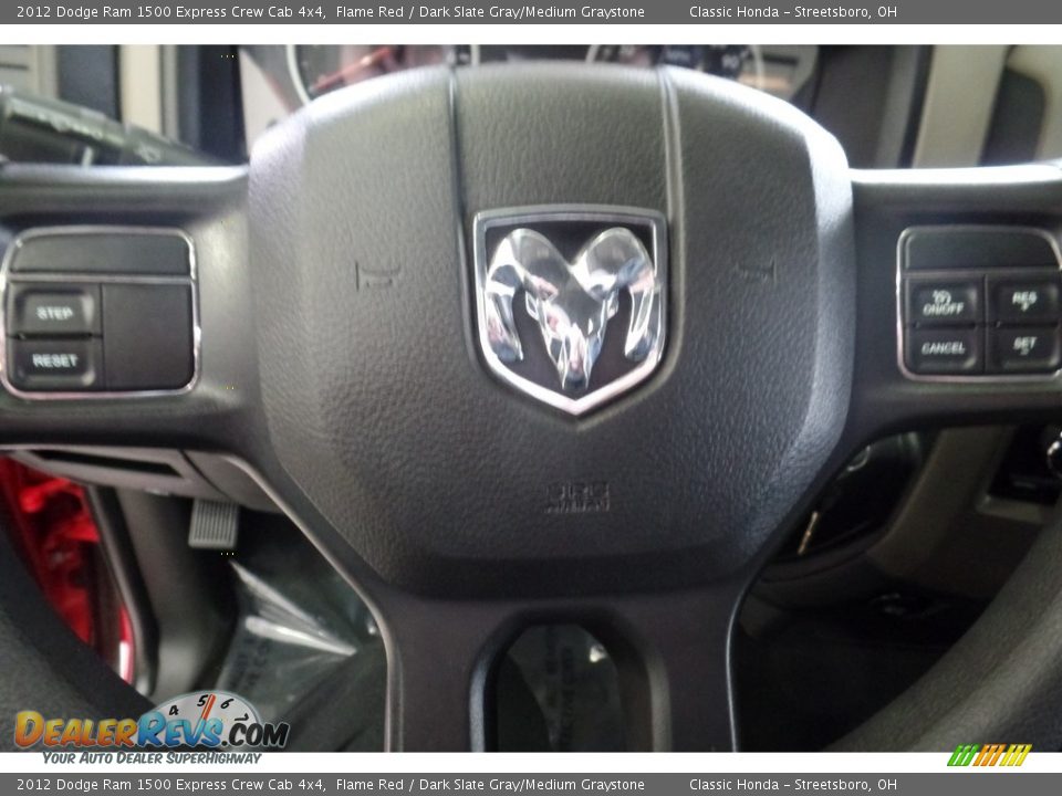 2012 Dodge Ram 1500 Express Crew Cab 4x4 Flame Red / Dark Slate Gray/Medium Graystone Photo #24
